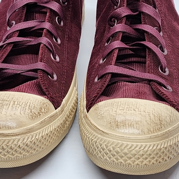 Converse x Wonka Men's Chuck Taylor All Star Bordeaux Corduroy Shoes - 13 - Picture 5 of 10